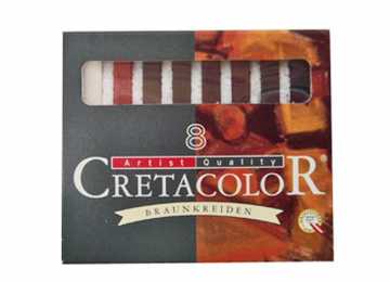 Rudų atspalvių pastelių rinkinys Cretacolor 484 08