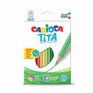 Spalvoti pieštukai Carioca TITA 36sp. 42795