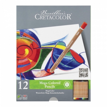 Spalvotų pieštukų rinkinys Cretacolor MegaColor 12sp. 290 12