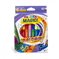 Flomasteriai Carioca Magic , 9+1 flomasteris keičiantis spalvas 42737